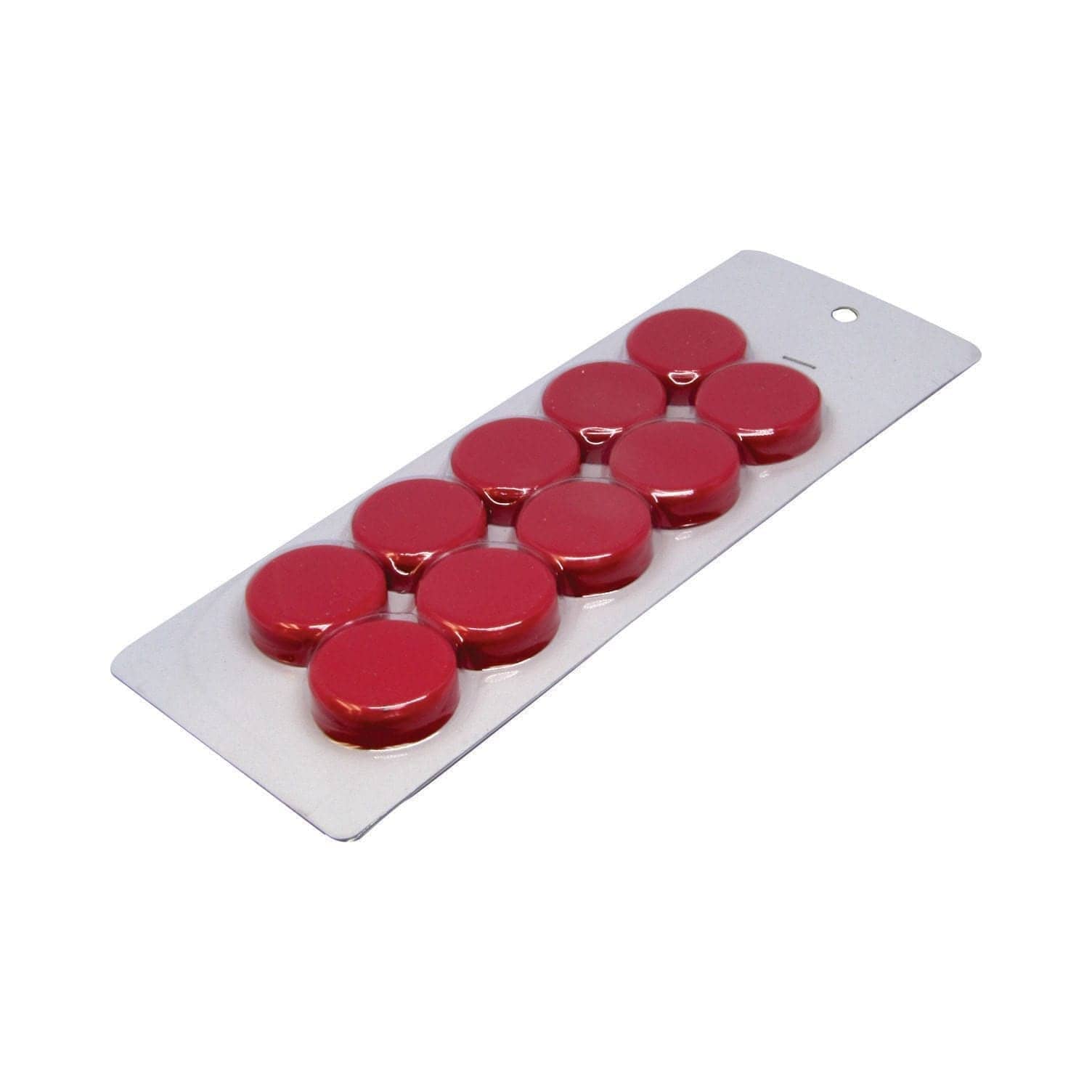 Disc Red Object Large Red Magnetic Discs - Pack of 10