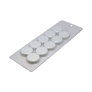 Large White Magnetic Discs | Sold in cards of 10
