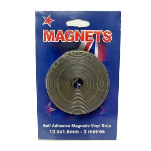 Clearance 12.5mm x 1.6mm Self Adhesive Magnetic Strip Pack